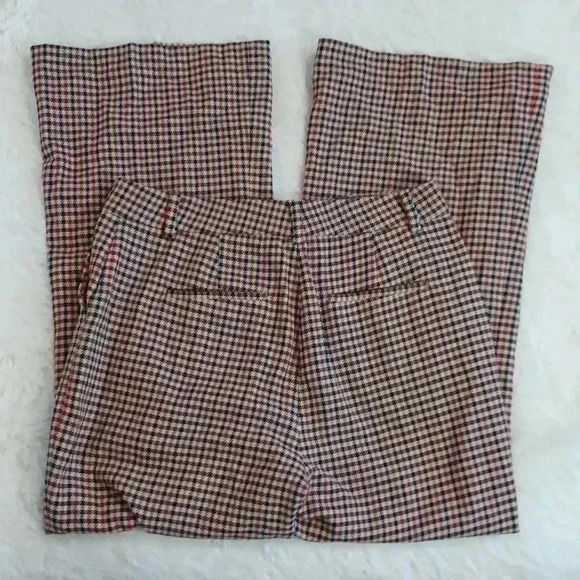 Boden Wide Leg Flared Check Pants - Picture 4 of 7